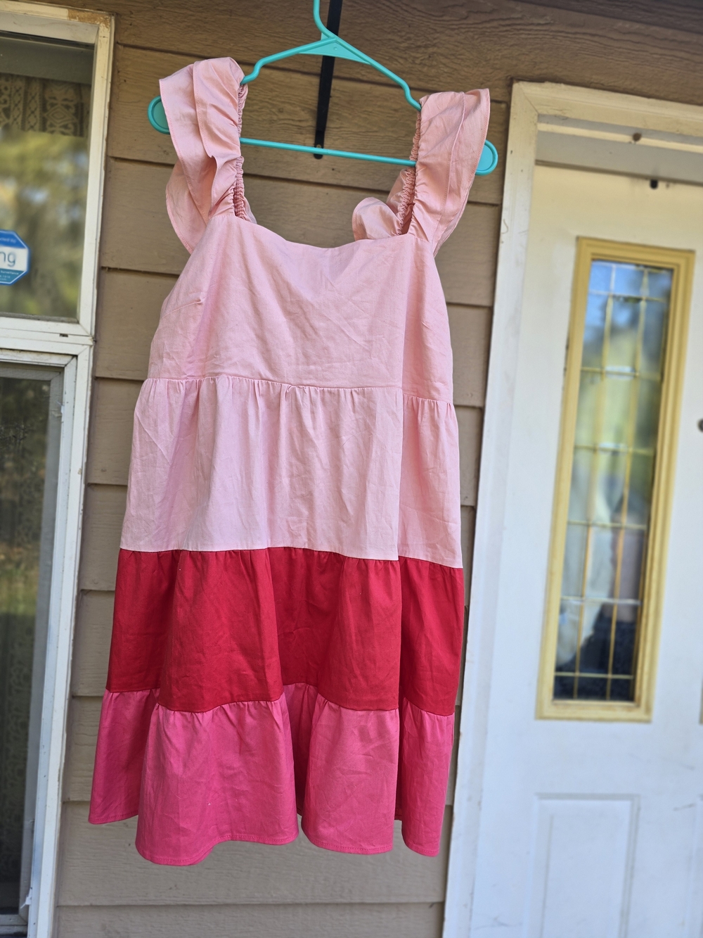 NWT Lauren Conrad Striped Tiered Mini Dress With Bow Detail - Size Large - Picture 2 of 6
